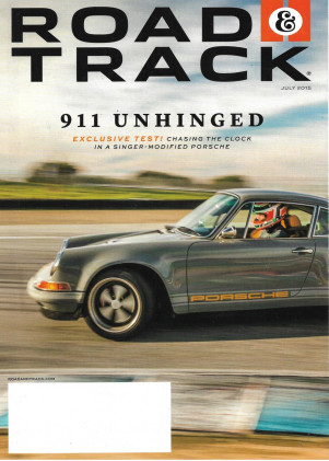 ROAD & TRACK 2015 JULY - 911 SINGER-MODIFIED TEST, '16 ATS-V, '15 SUBARU BRZ